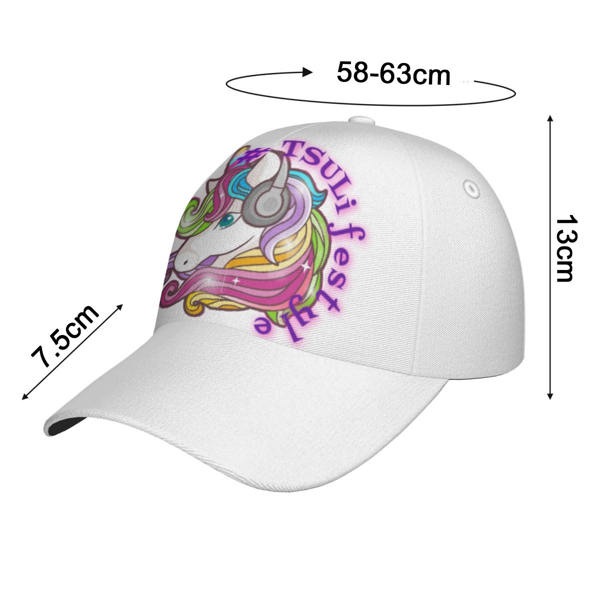 All-Over Print Peaked Cap