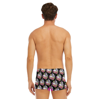 All-Over Print Men's Short Boxer Briefs