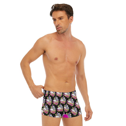 All-Over Print Men's Short Boxer Briefs