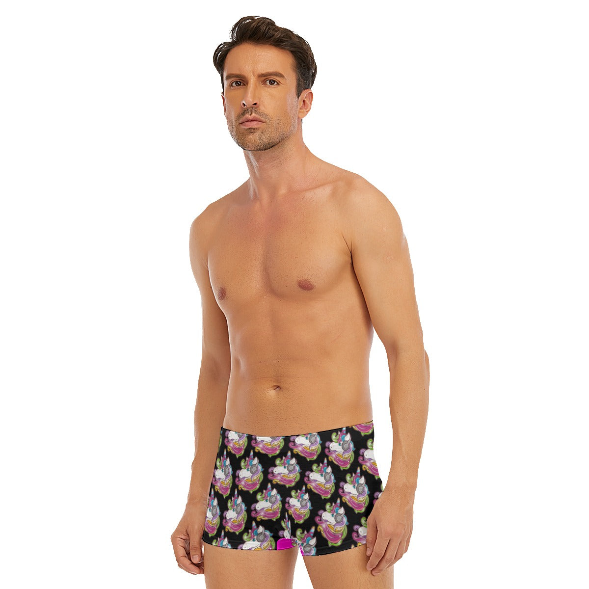 All-Over Print Men's Short Boxer Briefs