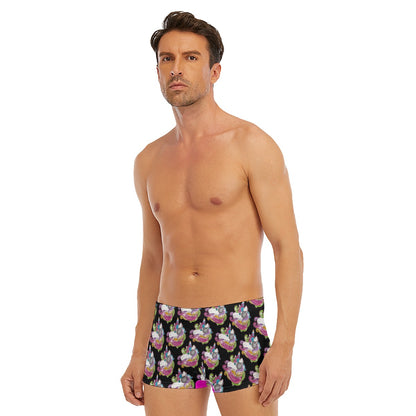 All-Over Print Men's Short Boxer Briefs